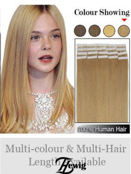 Blonde Straight Perfect Remy Echthaarband in Haarverlängerungen