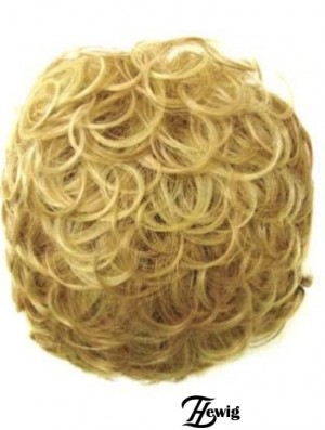 Unglaubliche blonde lockige synthetische Clip in Haarteilen